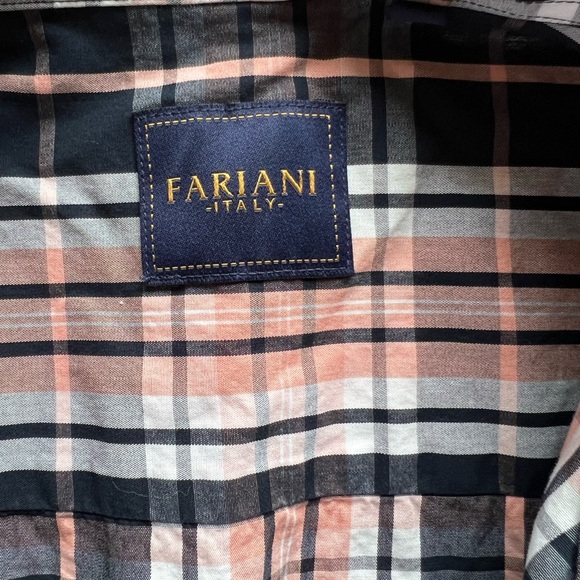 Mens 2XL Fariani Italy, short sleeve button down shirt. - Picture 2 of 4